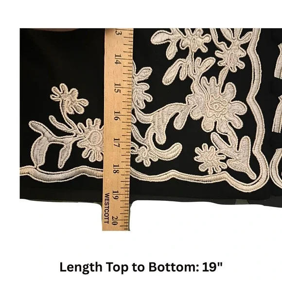 Vintage Saks Fifth Avenue Brocade Black and White Short Jacket Size 8 Old Money - Picture 11 of 14